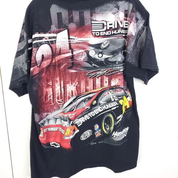 Jeff Gordon Shirt Mens XL Vintage Drive To End Hunger Graphic Tee Nascar 2000s - Picture 2 of 7